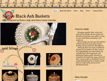 Tablet Screenshot of nativeblackashbaskets.com